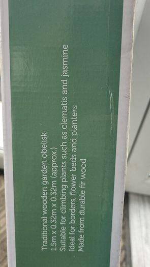 Wooden Garden Obelisk