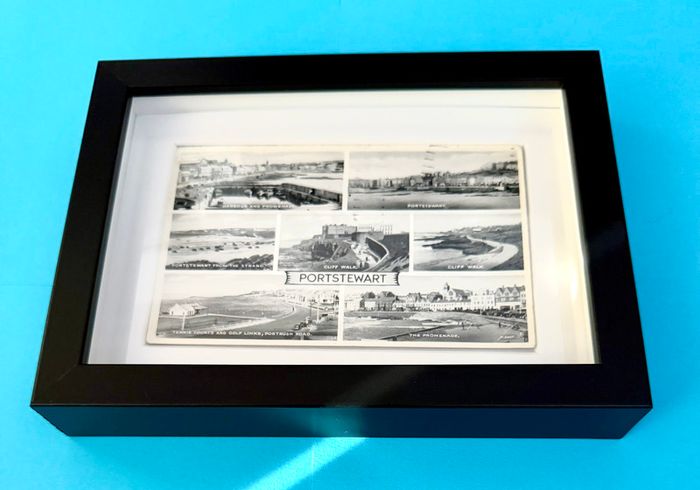 Framed Vintage Portstewart Postcard