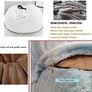 Bean Bag Chair for Adult Living Room Furniture Big Round Soft Fluffy Faux Fur BeanBag (No Padding) Lazy Sofa Bed Cover(Color:Grey,Size:5.5ft) Image 4