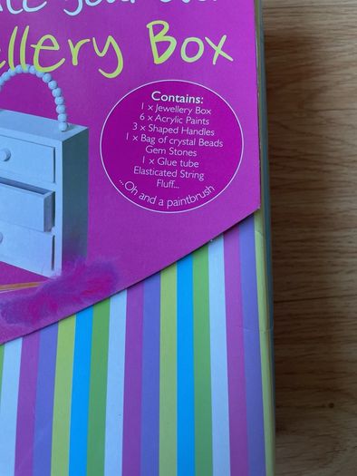 Decorate your own Jewellery Box