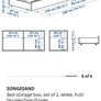 IKEA Double Bed Songesand with drawers Image 4