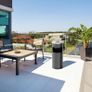12L Rubbish Bin Outdoor Stainless Steel Trash Can with Lid Large Outdoor Bin Garbage Can for Garden, Backyard, Home, Office, Restaurant, Indoor, Black Image 6