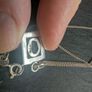 Silver pendant and chain Image 3
