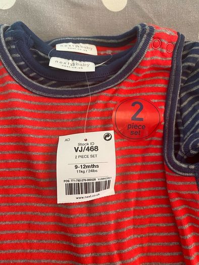 Next baby girl all in one 9-12 months BNWT