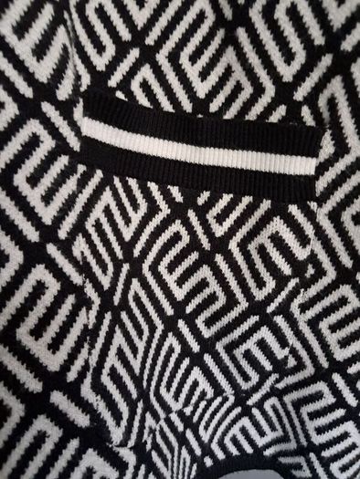 cardigan ladies black and white