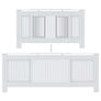 MDF Radiator Cover White 205 cm Image 5