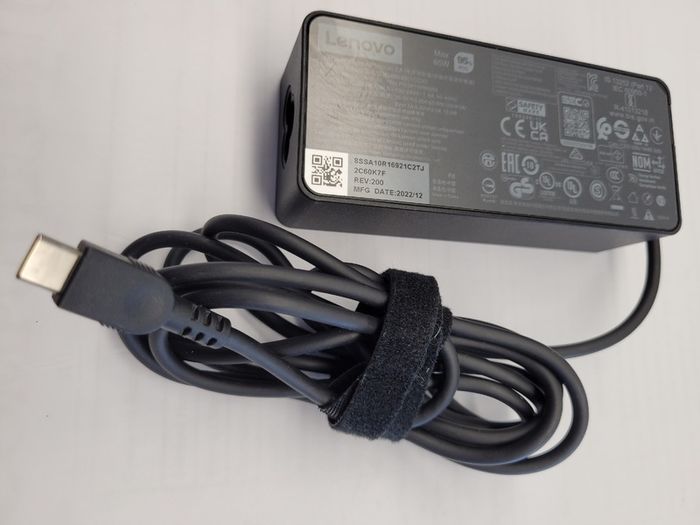 Genuine Lenovo AC Adapter Charger USB Type C ADLX65YCC3D 20V 3.25A 65W (Used)