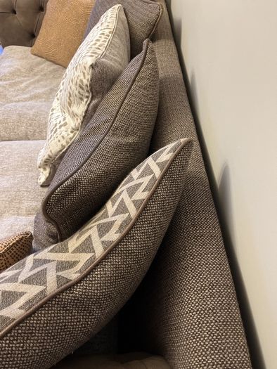 Leather Sofa pillow back