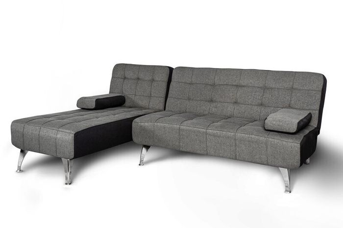 Elegant Velvet Sofa Bed with Chaiselongue 4 COLOURS