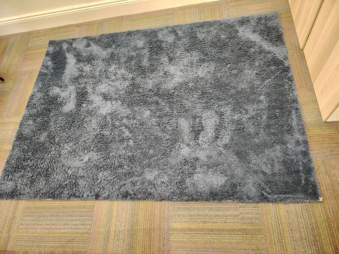 Dunnes Stores Navy Plush Rug