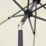 Parasol with LED Lights and Aluminium Pole 300 cm Sand White Image 4