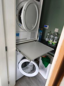 washing machine and dryer cabinet