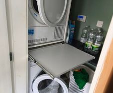 washing machine and dryer cabinet