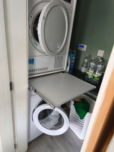 washing machine and dryer cabinet
