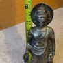 Large Vintage Brass Standing Buddha Statue Image 6