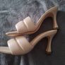Shoes/Ladies Beige Peeptoe .. Size: 4 UK Image 6