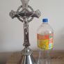 Antique 18" Metal Crucifix Image 5