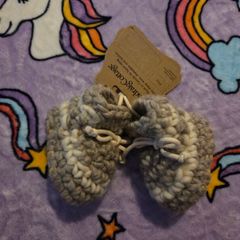 Newborn, With Tags Padraig Cottage 100% Sheeps Wool Baby Slippers
