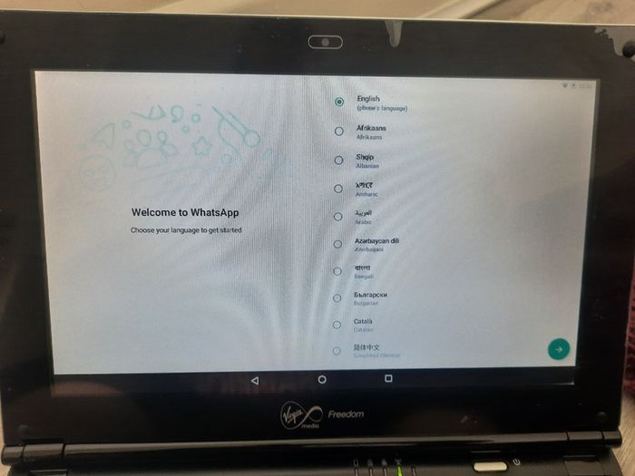 VIRGIN Media 12V Android Laptop / netbook