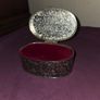 1970's Silver plate oval jewellery box Image 2