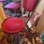 2 red retro chairs from the 80's Image 2
