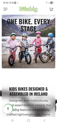 Little Big Bike with pedals For Sale
