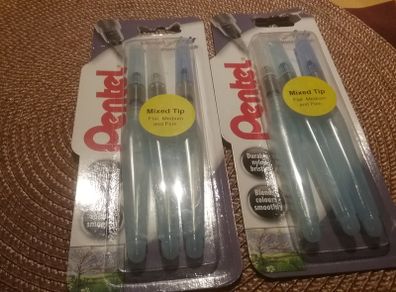 New pentel  Artist brushes 2 sets