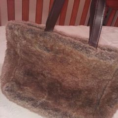 Brown Fur Bag