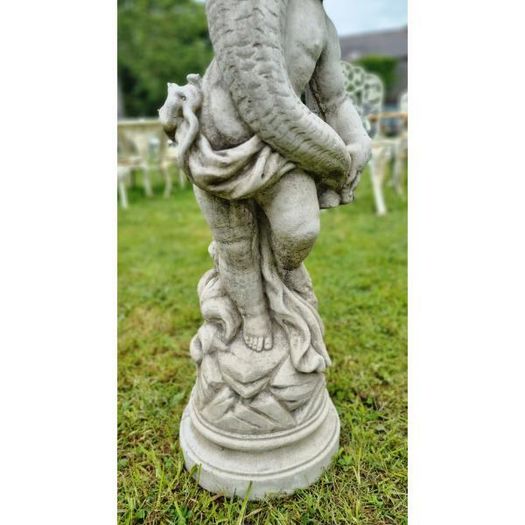 Bird Bath Large Cherub GL BB043