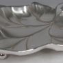 Vintage WMF Silver Plated Grape Vine Leaf Dish, Germany, 9.5 inches Footed Serving Bowl Image 3