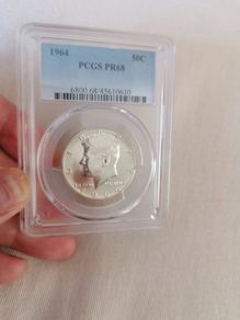 1964 USA Silver Proof Half Dollar Coin