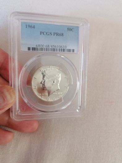 1964 USA Silver Proof Half Dollar Coin