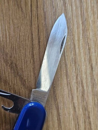 Vintage Discontinued Version Victorinox Recruit 84mm Swiss Army Knife from 1980s with Modern handles installed