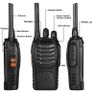 2PCS Walkie Talkie USB power Rechargeable Walkie Talkies Long Range Two-Way Radio Walky Talky with Earpieces 16CH Handheld Transceiver with LED Light for Field Survival Biking Hiking Image 2