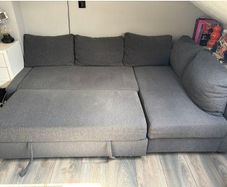 FRIHETEN corner sofa-bed with storage