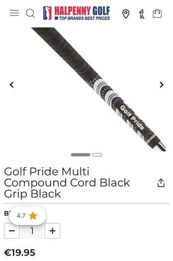 Sets of Golf Pride & Lamkin Golf Grips