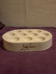 Vintage Royal Cauldon "Country Lane" Ceramic Egg Holder