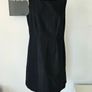 Hobbs 1960s style black shift dress cream scalloped collar silk cotton 14 L Image 3
