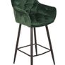 Capri Bottle Velvet Arm Bar Stool Image 4