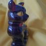 Vintage black cat ornament Redware figurine Halloween collectable Image 3