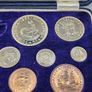 South Africa 1953 Silver Proof Coin Set in Original Holder 5 Shillings to Farthing Stunning Proof Coins Image 3