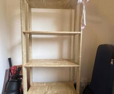 Tall 4-Tier Shelving Unit  Good Condition
