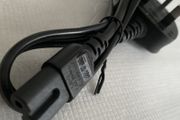 Figure 8 Power Cable, C7, IEC to UK Plug | Black