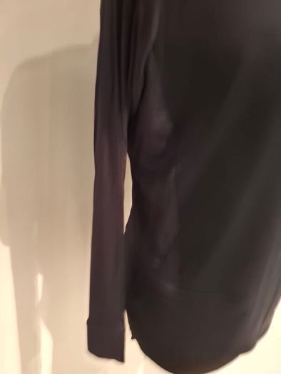 Dunnes Navy Satin Mix Top