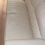 Cream Leather 4-Seater Sofa Image 5