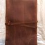 Brown leather laptop sleeve Image 3