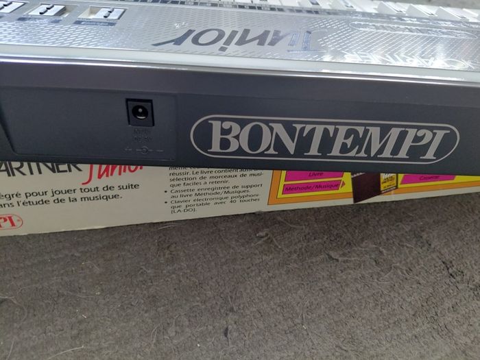 vintage Bontempi junior keyboard with cassette in box