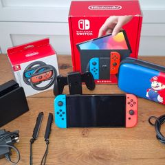 Nintendo Switch OLED 64GB Boxed + Extras