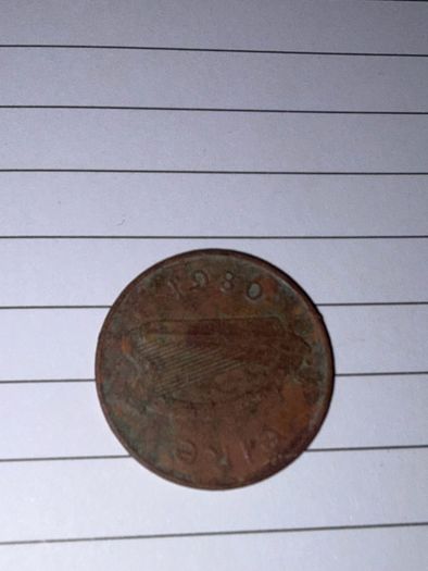 1980 Irish 2p Coin