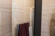 Wall Mounted Mirrored Bathroom Cabinet Dark Wood Effect